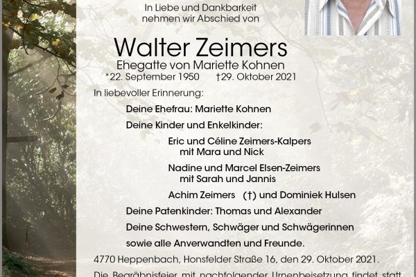 Walter Zeimers