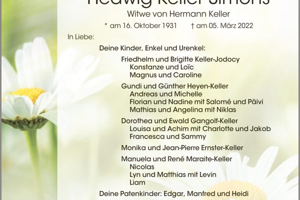 Hedwig Keller