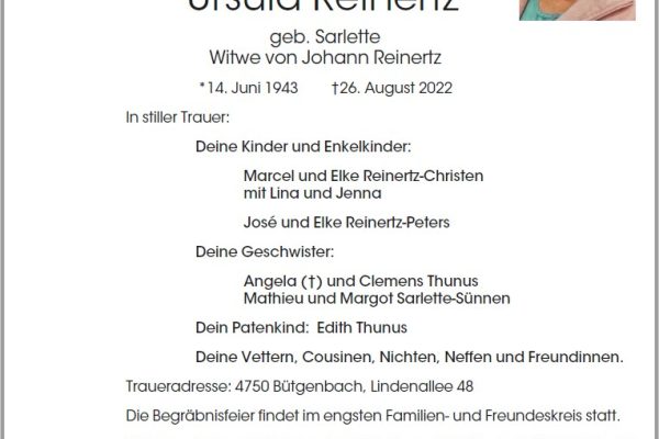 Ursula Reinertz