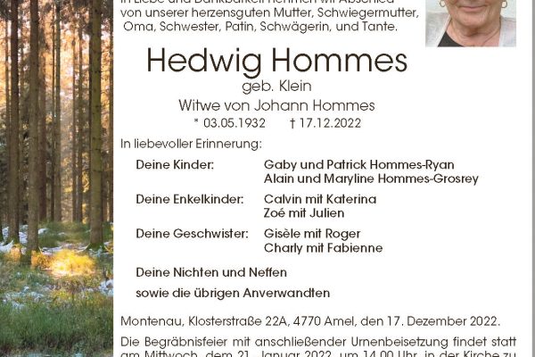 Hedwig Hommes