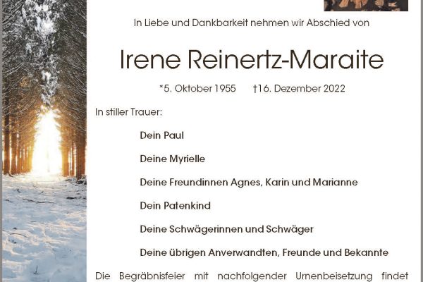 Irene Reinertz-Maraite