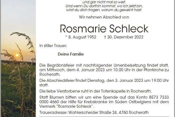 Rosmarie Schleck