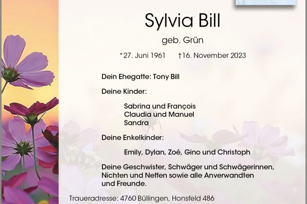 Sylvia Bill